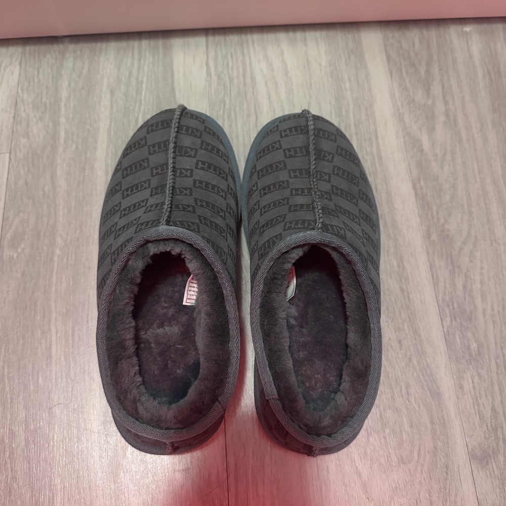 Kith Monogram Shearling Slippers